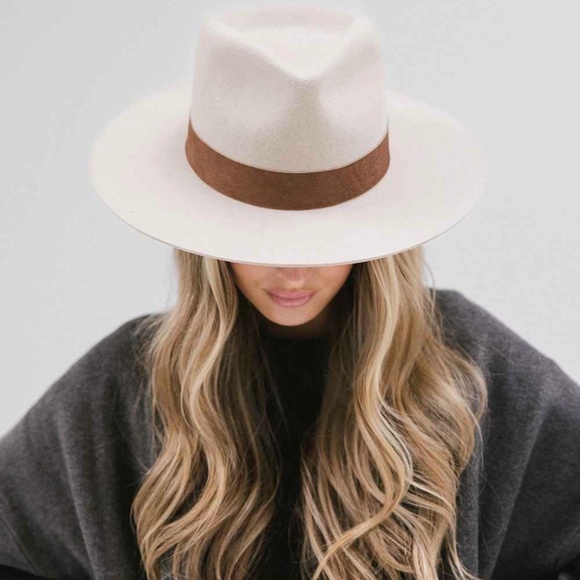 Gigi Pip Miller Ivory Fedora - Size 55 - Picture 3 of 8